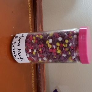 Pink zebra sprinkles 3.75oz jar